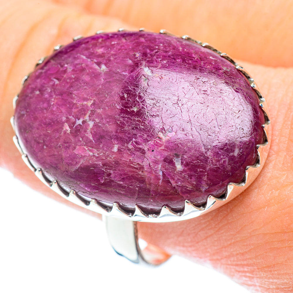 Ruby Fuchsite Rings handcrafted by Ana Silver Co - RING53698