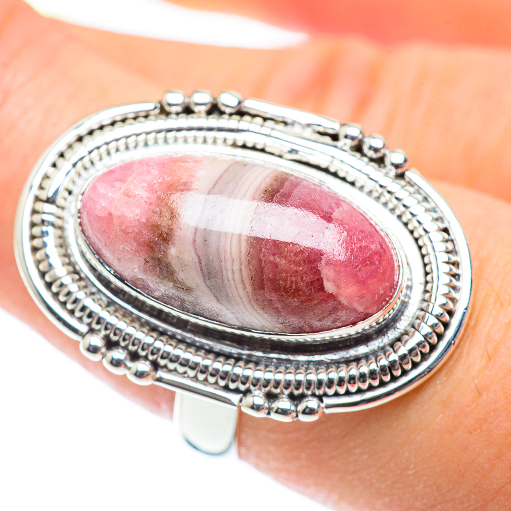 Rhodochrosite Rings handcrafted by Ana Silver Co - RING53700