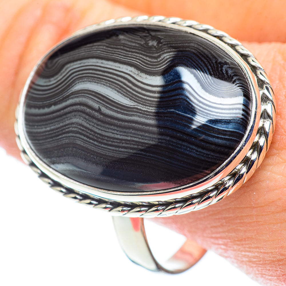 Psilomelane Rings handcrafted by Ana Silver Co - RING53711