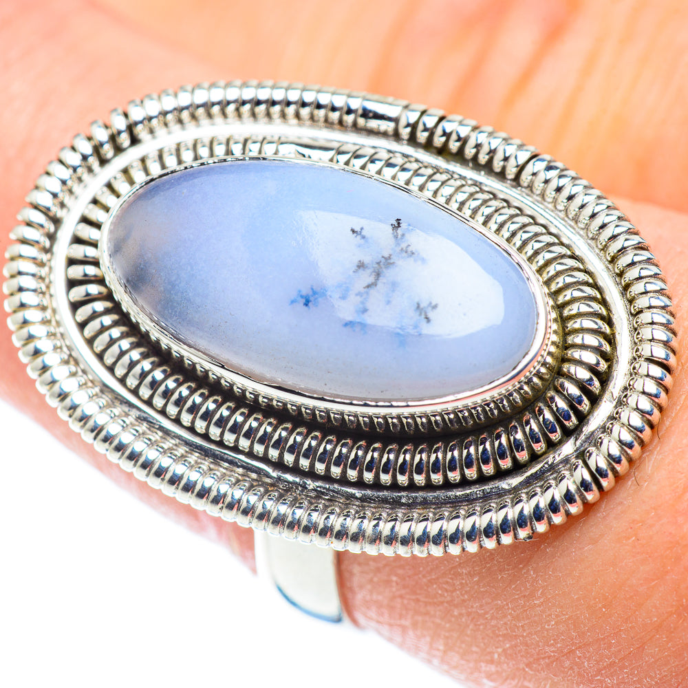 Dendritic Opal Rings handcrafted by Ana Silver Co - RING53717