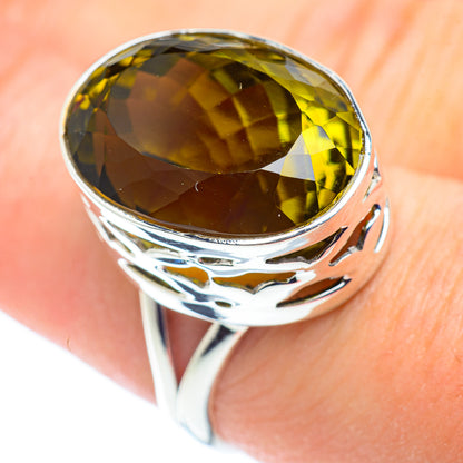 Olive Quartz Rings handcrafted by Ana Silver Co - RING53726