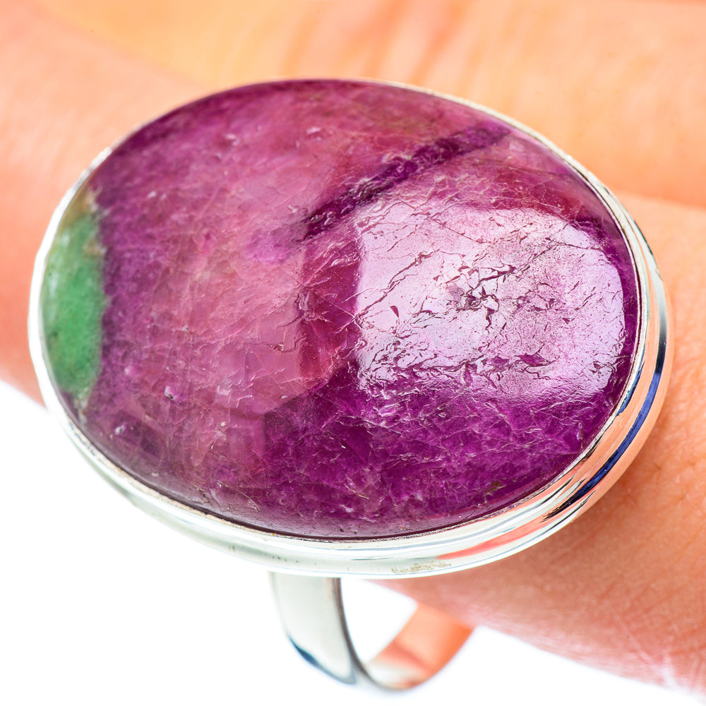 Gigantic Ruby Zoisite Rings handcrafted by Ana Silver Co - RING53746