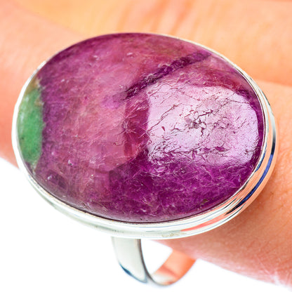 Gigantic Ruby Zoisite Rings handcrafted by Ana Silver Co - RING53746
