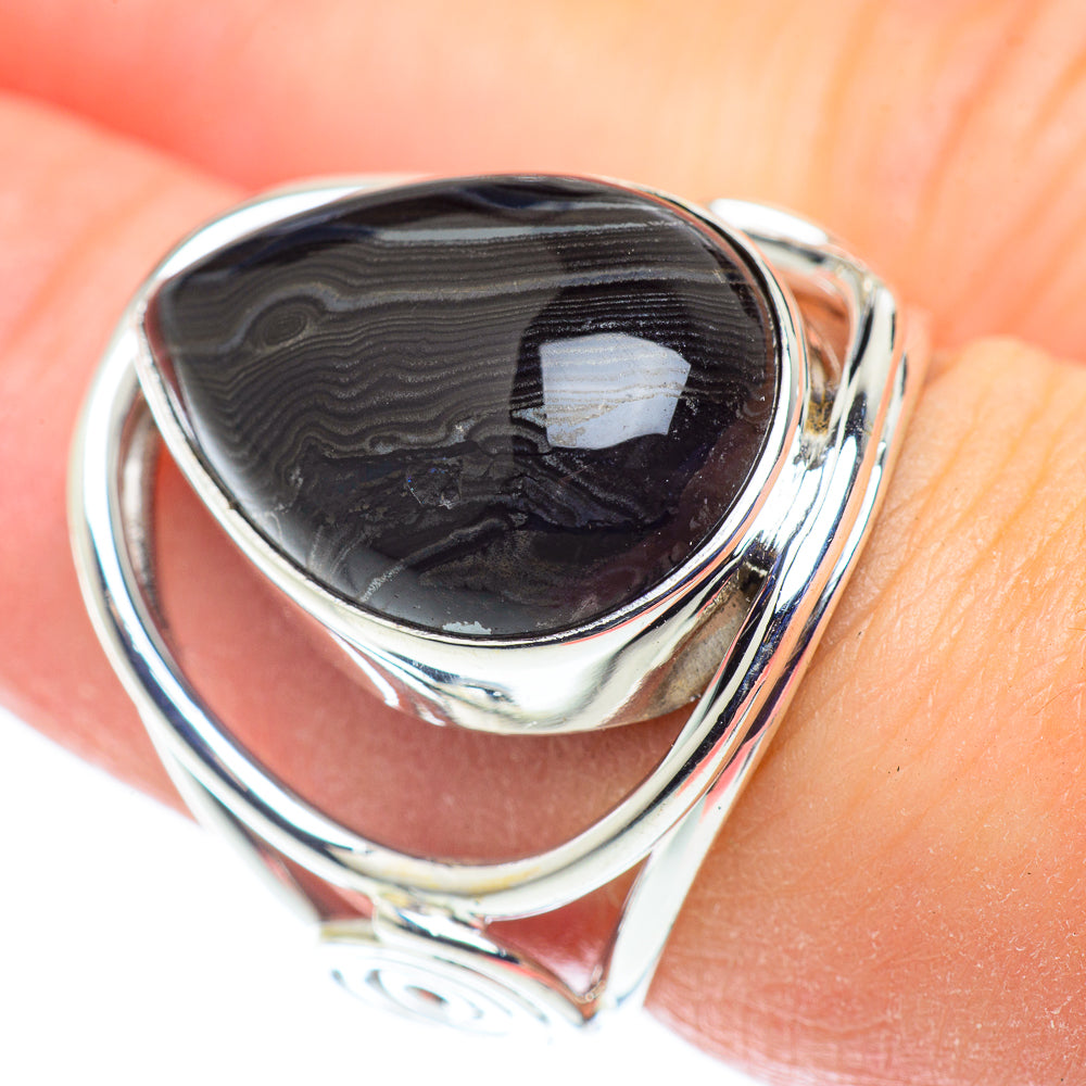 Psilomelane Rings handcrafted by Ana Silver Co - RING53751