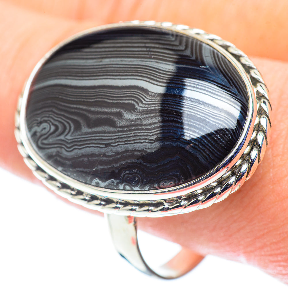 Psilomelane Rings handcrafted by Ana Silver Co - RING53754