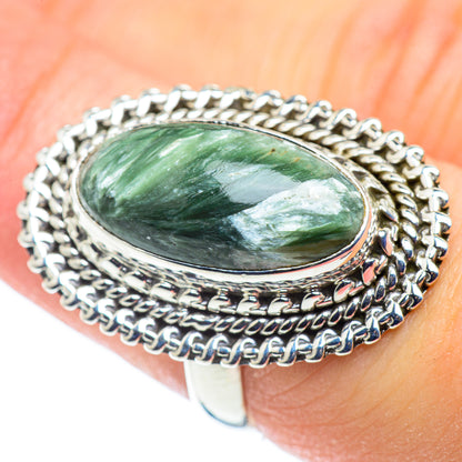 Seraphinite Rings handcrafted by Ana Silver Co - RING53771
