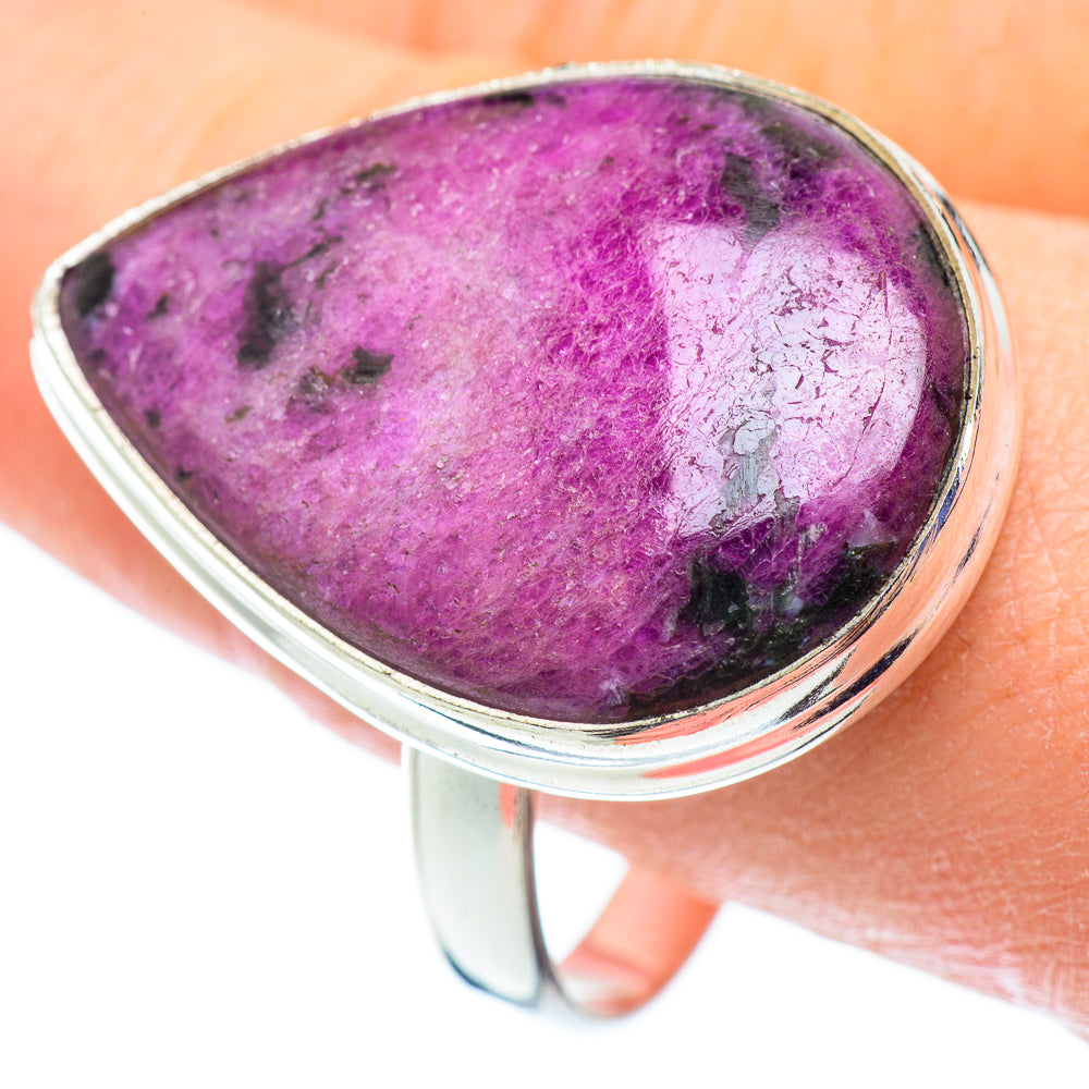 Ruby Fuchsite Rings handcrafted by Ana Silver Co - RING53779