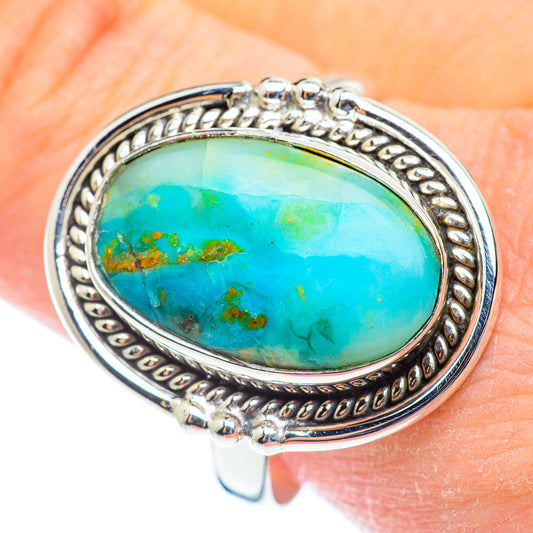 Peruvian Opal Rings handcrafted by Ana Silver Co - RING53788