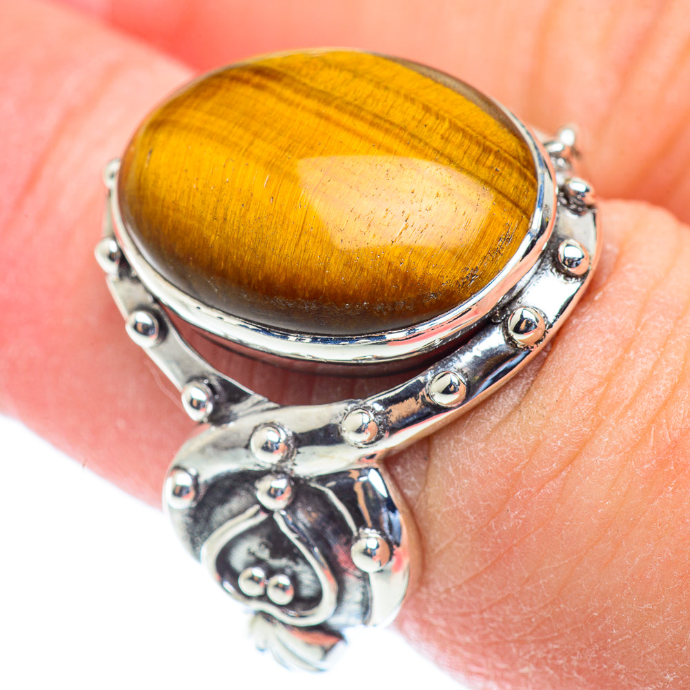 Tiger Eye Rings handcrafted by Ana Silver Co - RING53834