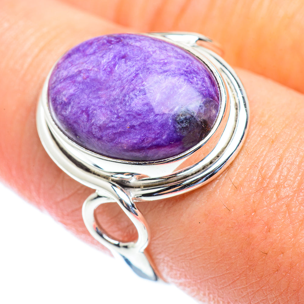Charoite Rings handcrafted by Ana Silver Co - RING53842