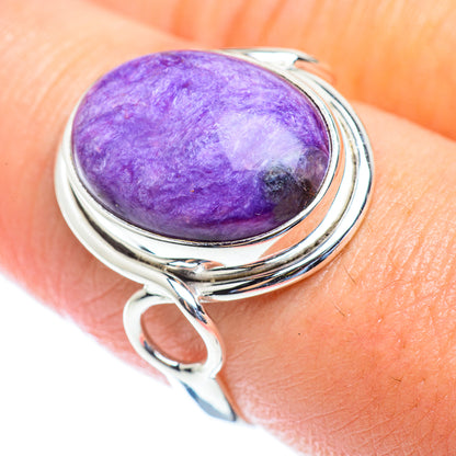 Charoite Rings handcrafted by Ana Silver Co - RING53842