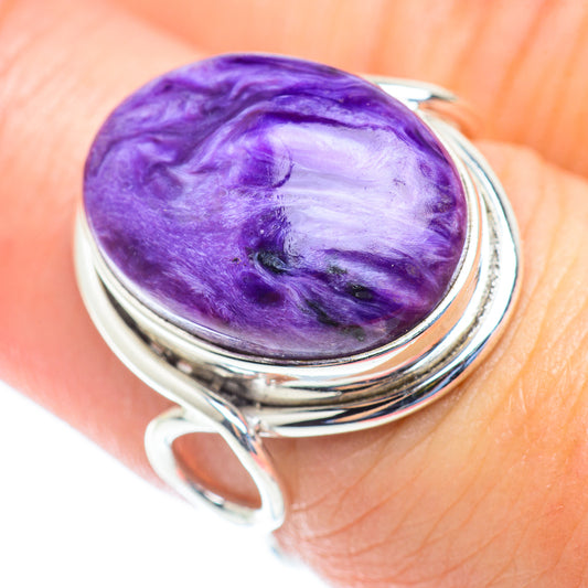 Charoite Rings handcrafted by Ana Silver Co - RING53940