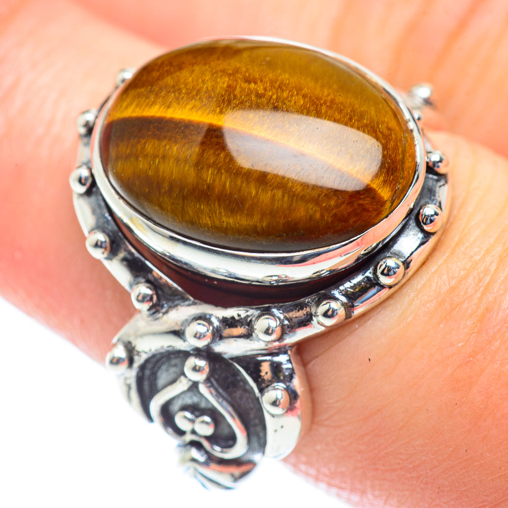 Tiger Eye Rings handcrafted by Ana Silver Co - RING53960