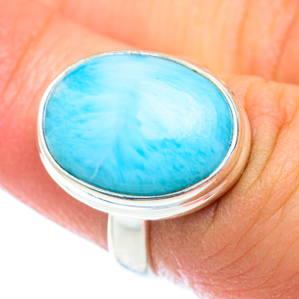 Larimar Rings handcrafted by Ana Silver Co - RING53974