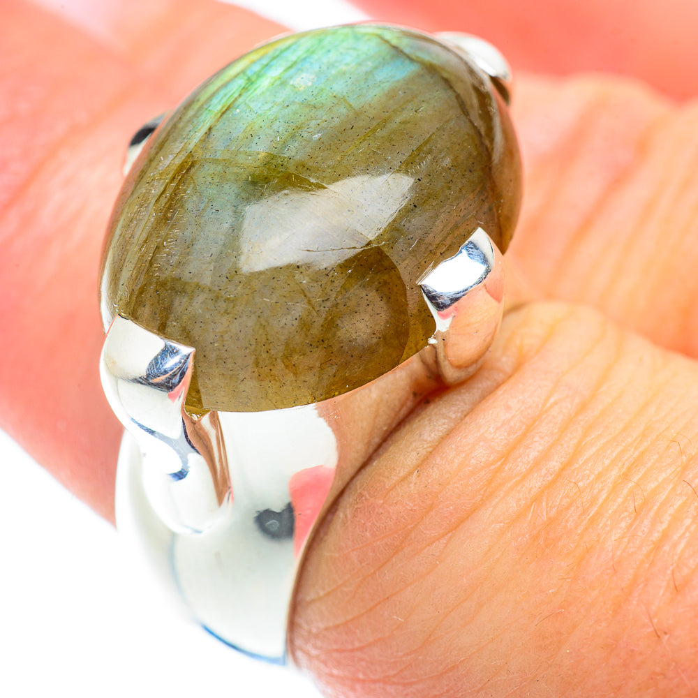 Labradorite Rings handcrafted by Ana Silver Co - RING53992