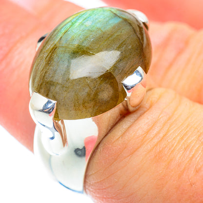Labradorite Rings handcrafted by Ana Silver Co - RING53992