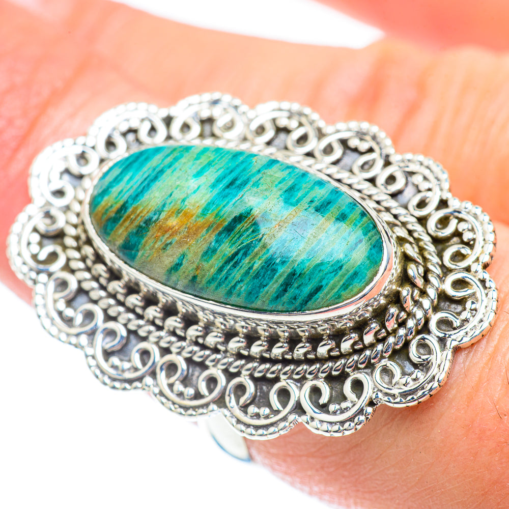 Amazonite Rings handcrafted by Ana Silver Co - RING53994