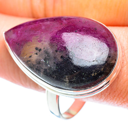 Ruby Fuchsite Rings handcrafted by Ana Silver Co - RING54006