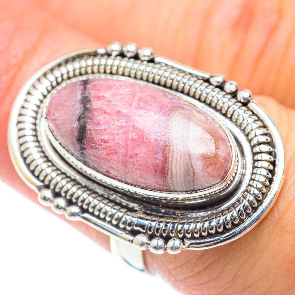 Rhodonite Rings handcrafted by Ana Silver Co - RING54008
