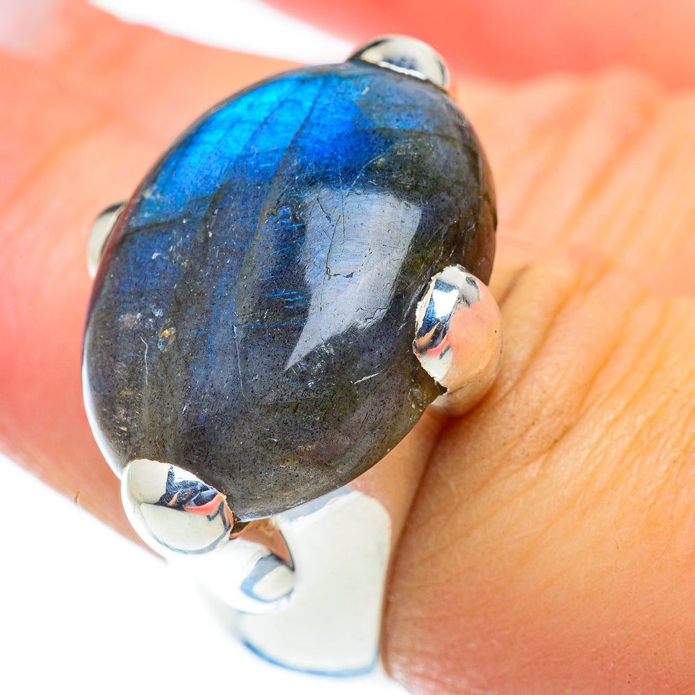 Labradorite Rings handcrafted by Ana Silver Co - RING54041