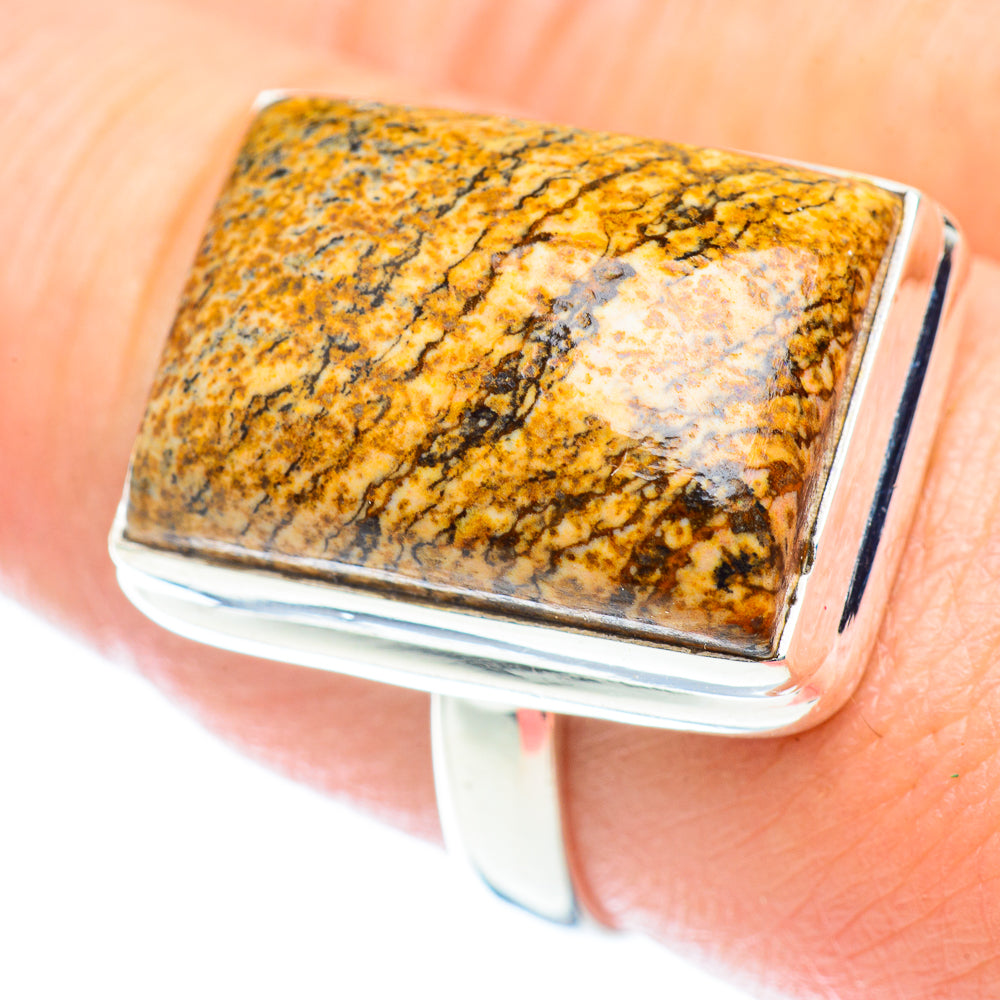 Picture Jasper Rings handcrafted by Ana Silver Co - RING54050