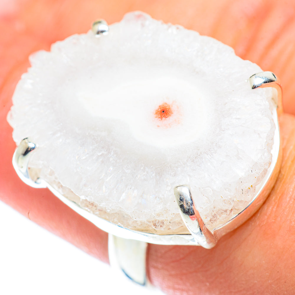 White Solar Quartz Rings handcrafted by Ana Silver Co - RING54080