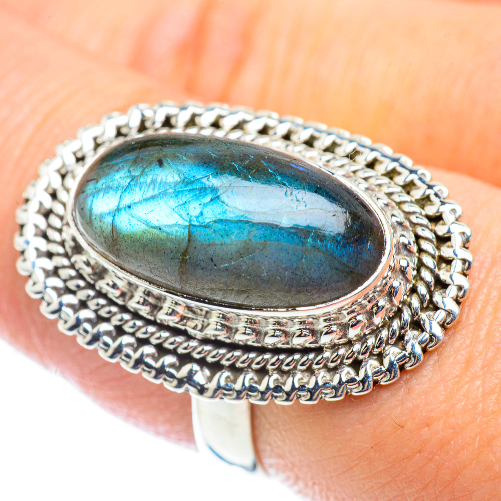 Labradorite Rings handcrafted by Ana Silver Co - RING54139