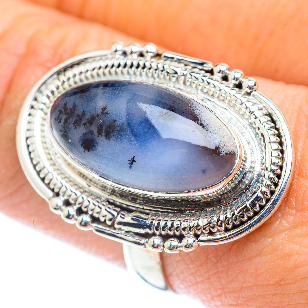 Dendritic Opal Rings handcrafted by Ana Silver Co - RING54166