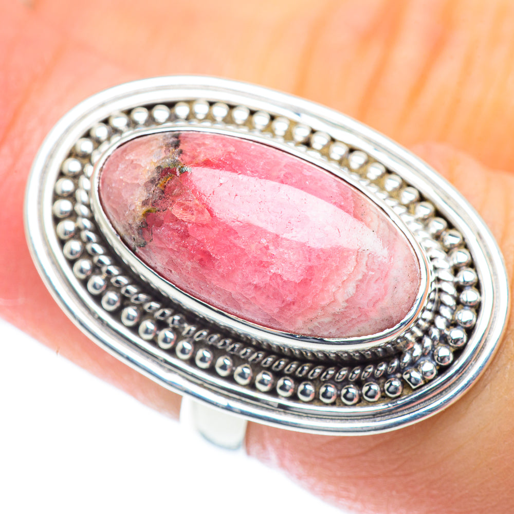 Rhodonite Rings handcrafted by Ana Silver Co - RING54203