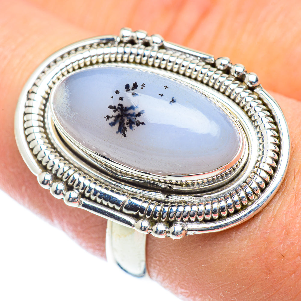 Dendritic Opal Rings handcrafted by Ana Silver Co - RING54244