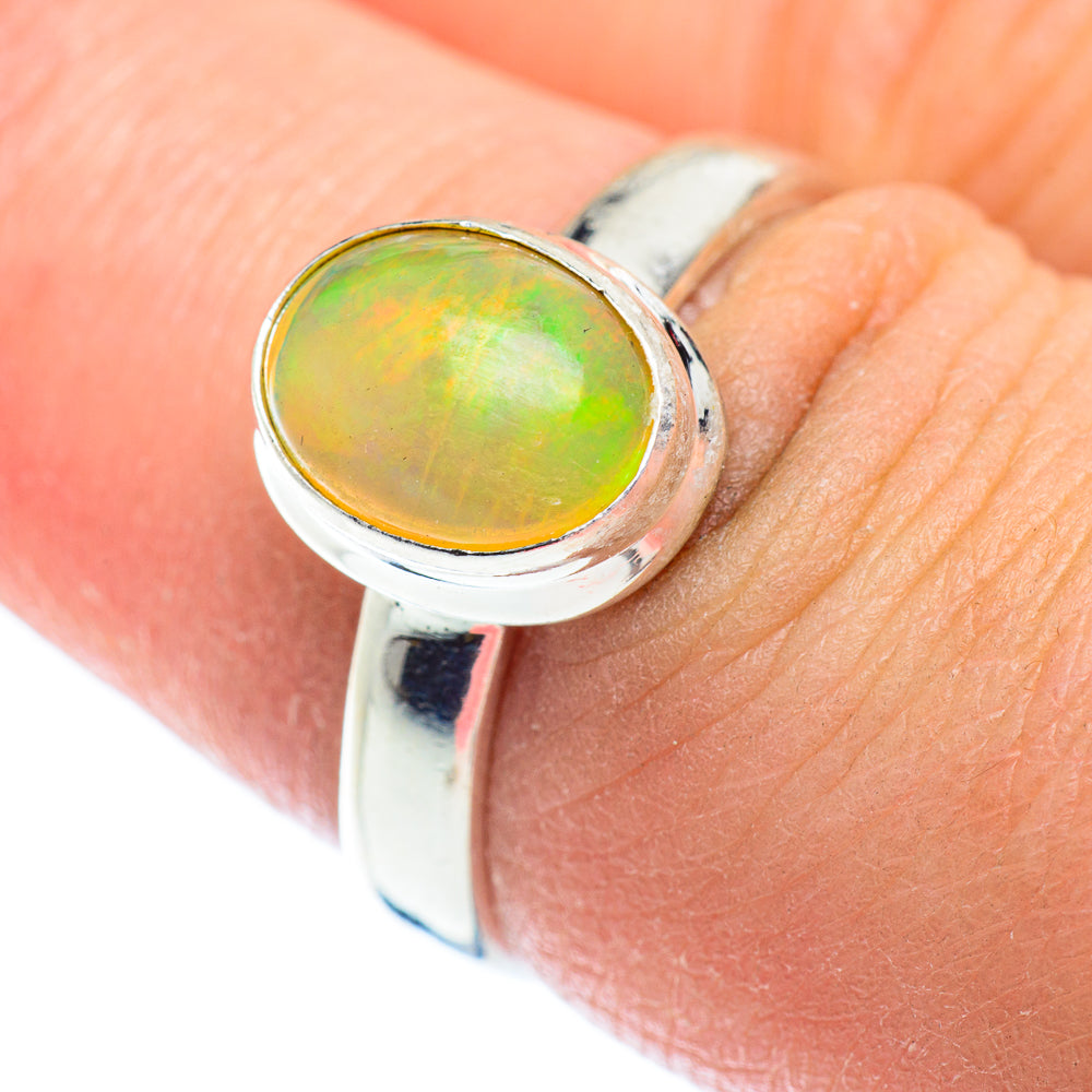 Ethiopian Opal Rings handcrafted by Ana Silver Co - RING54251