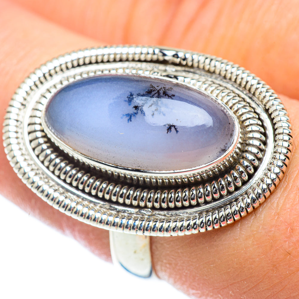 Dendritic Opal Rings handcrafted by Ana Silver Co - RING54277