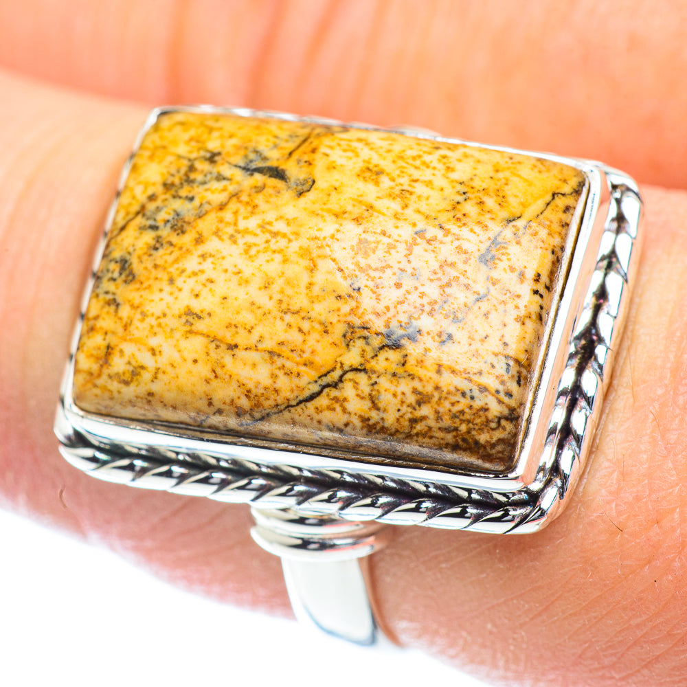 Picture Jasper Rings handcrafted by Ana Silver Co - RING54297