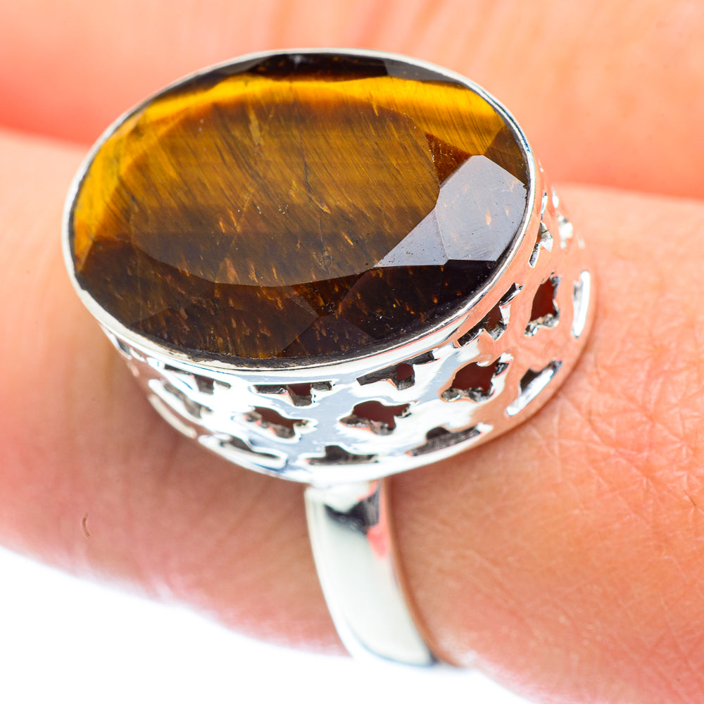 Tiger Eye Rings handcrafted by Ana Silver Co - RING54298