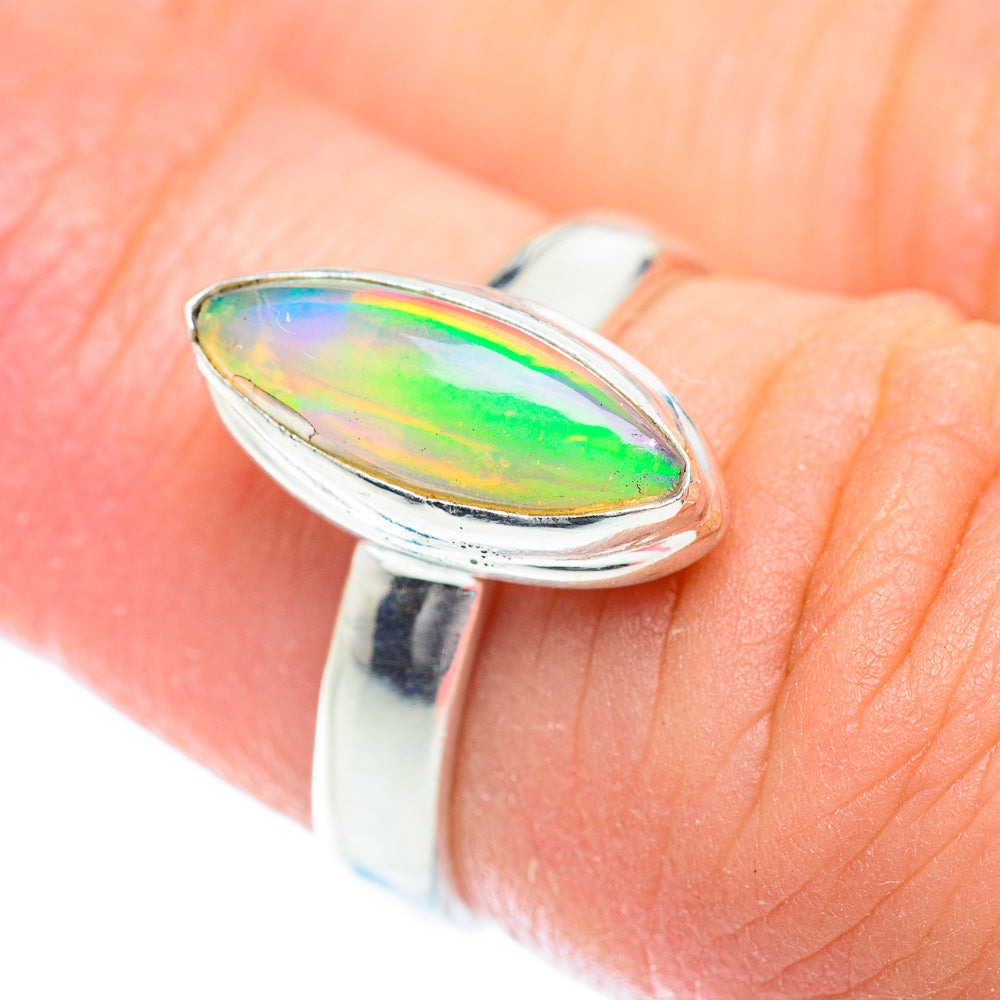 Ethiopian Opal Rings handcrafted by Ana Silver Co - RING54333