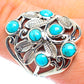 Tibetan Turquoise Rings handcrafted by Ana Silver Co - RING54360
