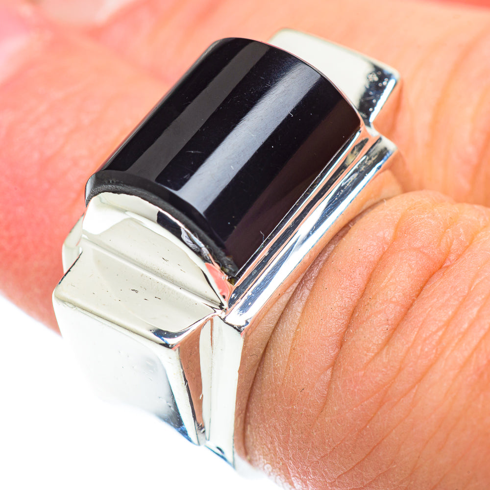 Black Onyx Rings handcrafted by Ana Silver Co - RING54503