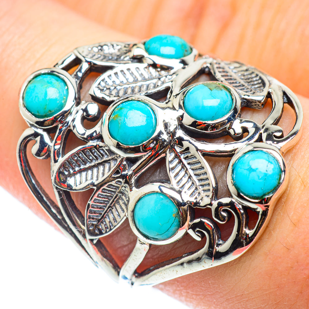 Tibetan Turquoise Rings handcrafted by Ana Silver Co - RING54592