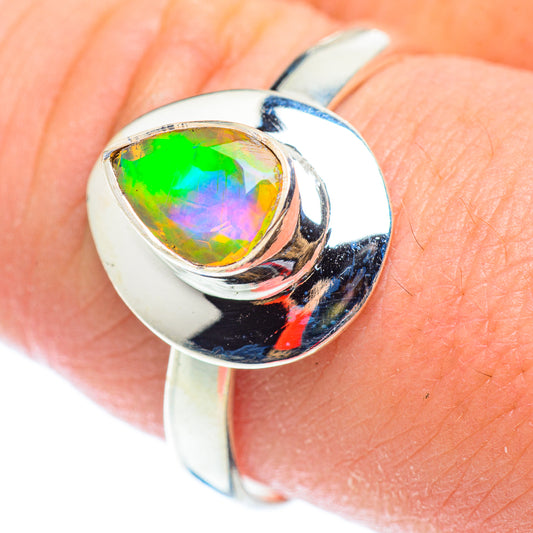 Ethiopian Opal Rings handcrafted by Ana Silver Co - RING54652