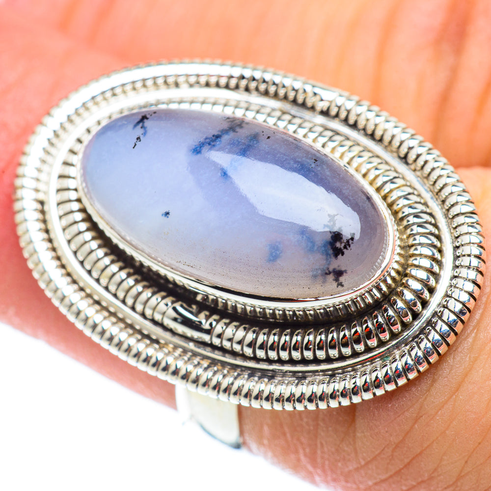Dendritic Opal Rings handcrafted by Ana Silver Co - RING54681