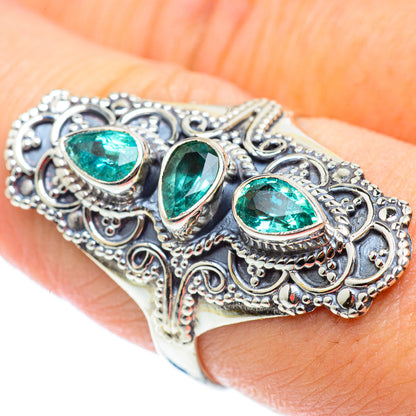 Zambian Emerald Rings handcrafted by Ana Silver Co - RING54698