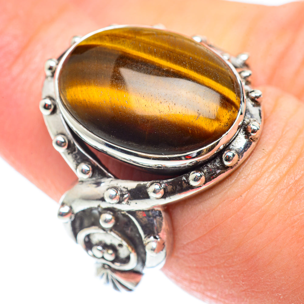 Tiger Eye Rings handcrafted by Ana Silver Co - RING54730