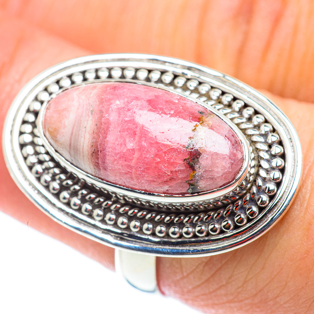 Rhodochrosite Rings handcrafted by Ana Silver Co - RING54734