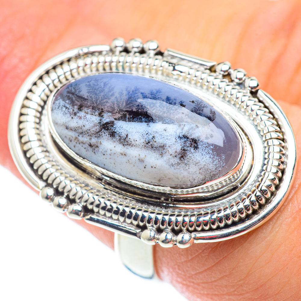 Dendritic Opal Rings handcrafted by Ana Silver Co - RING54742