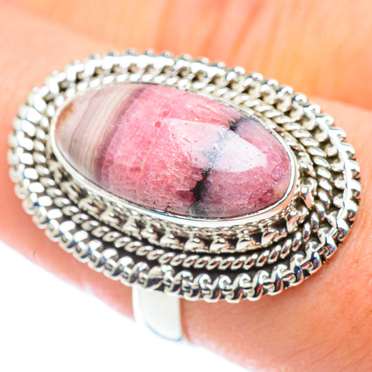 Rhodochrosite Rings handcrafted by Ana Silver Co - RING54763