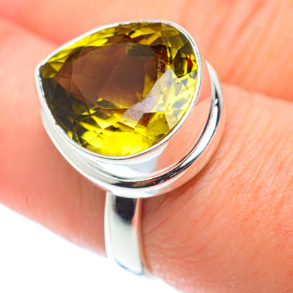 Olive Quartz Rings handcrafted by Ana Silver Co - RING54778