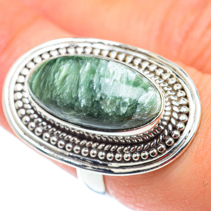 Seraphinite Rings handcrafted by Ana Silver Co - RING54815