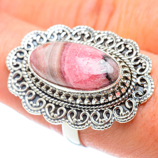 Rhodochrosite Rings handcrafted by Ana Silver Co - RING54859