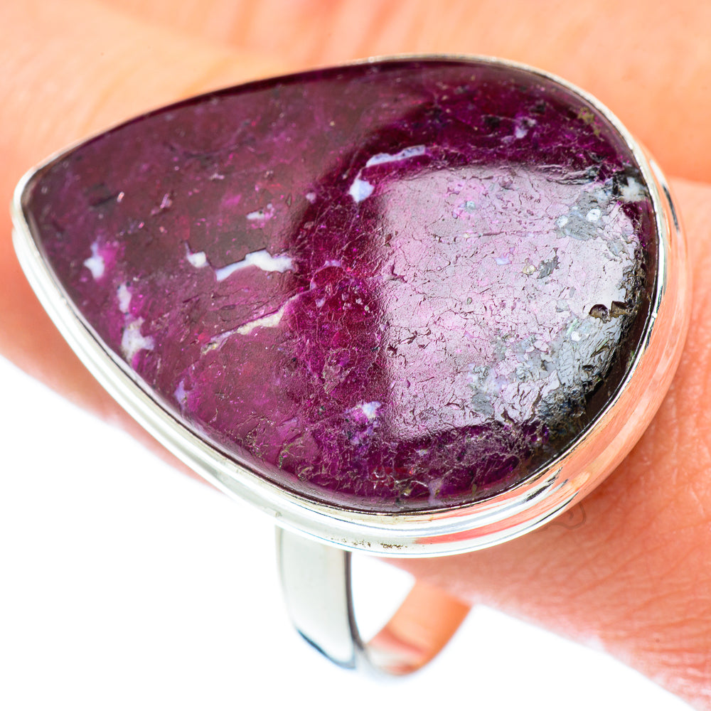 Ruby Fuchsite Rings handcrafted by Ana Silver Co - RING54860