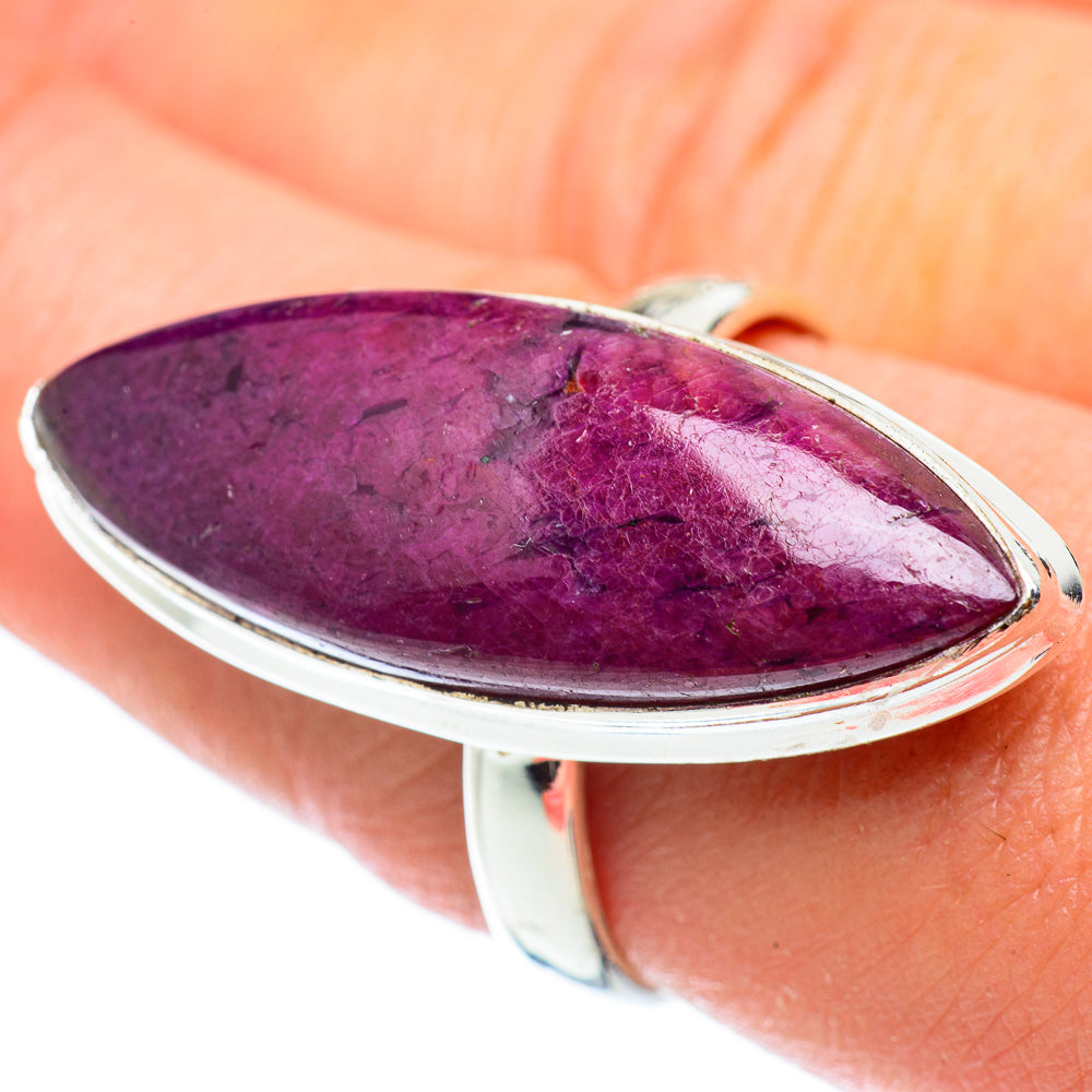 Ruby Fuchsite Rings handcrafted by Ana Silver Co - RING54917